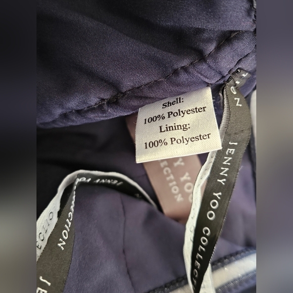 Jenny Yoo Navy Strapless Chiffon Maxi Formal Gown Dress-Size 4 - Picture 8 of 12